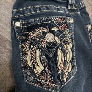 Miss Me Skinny Jeans with Decorative Pockets